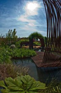 Revar Sculpture, 2010 Gold medal, Gardening Scotland, Best in Show, designed and built by Water Gems, planting by Carolyn Grohmann