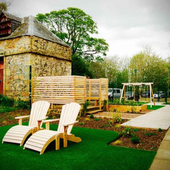 Huntercombe Hospital Garden, West Lothian, built by Water Gems, designed by Carolyn Grohmann