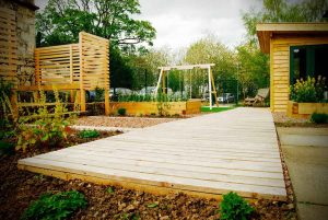 Huntercombe Hospital Garden, West Lothian, built by Water Gems, designed by Carolyn Grohmann