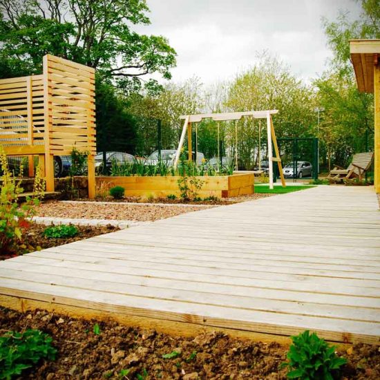 Huntercombe Hospital Garden, West Lothian, built by Water Gems, designed by Carolyn Grohmann