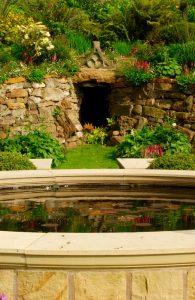 Dunfermline garden, formal water feature, built by Water Gems, designed by Carolyn Grohmann