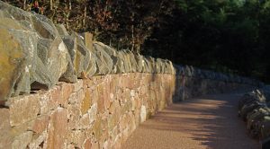 Aviemore garden, drystone dyke by Water gems