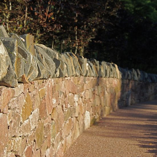 Aviemore garden, drystone dyke by Water gems