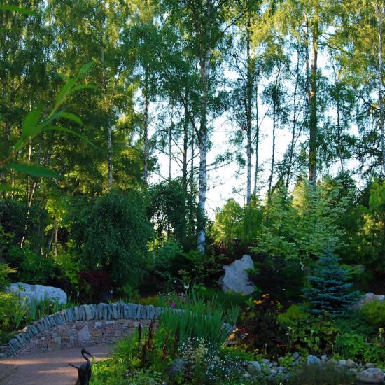 Drystone walling, Aviemore Garden, built by Water Gems