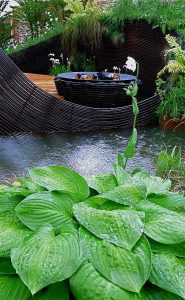 Rebar sculpture, 2010 Gold medal, Gardening Scotland, Best in Show, designed and built by Water Gems, planting by Carolyn Grohmann