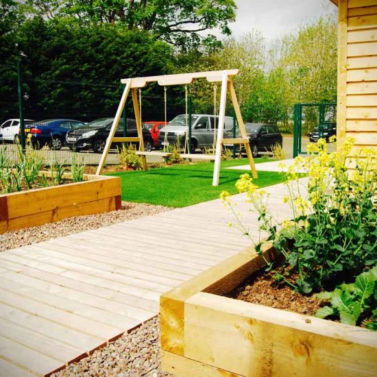 Huntercombe Hospital Garden, West Lothian, built by Water Gems, designed by Carolyn Grohmann