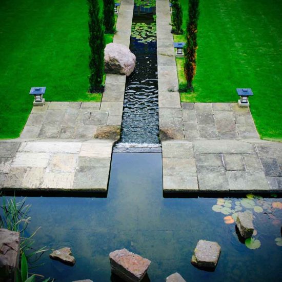 Formal water feature, Garden in Inverleith, Edinburgh by Water Gems