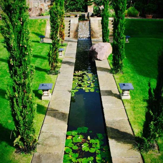 Formal water feature, Garden in Inverleith, Edinburgh by Water Gems