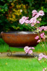 Kadai water bowl, Culross garden built by Water Gems, designed by Carolyn Grohmann