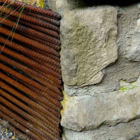 Rebar raised beds, Edinburgh Eton Terrace garden, built by Water Gems, designed by Carolyn Grohmann, BALI award winning 2014