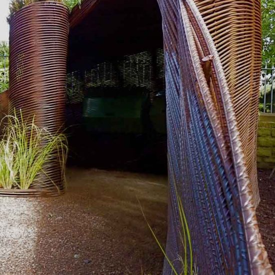 Rebar compost shed, Garden in Inverleith, Edinburgh by Water Gems