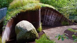 Rebar compost shed, Garden in Inverleith, Edinburgh by Water Gems