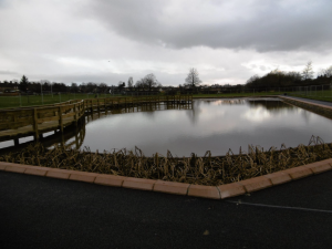 Rosyth boating lake boardwalk