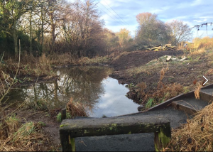 Ormiston, East Lothian pond work