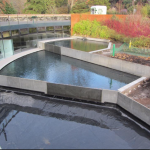 Rebuilt pools at John Hope Gateway, Edinburgh