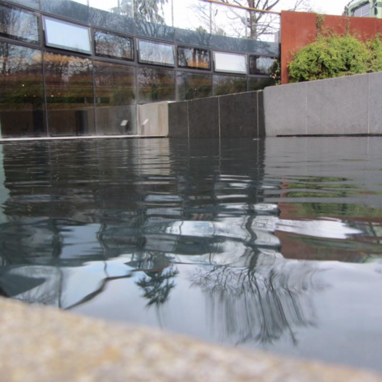 Rebuilt pools at John Hope Gateway, Edinburgh