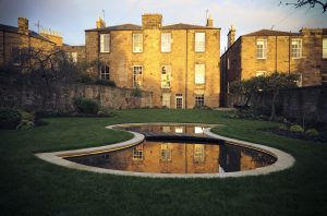 Portfolio image, Shapely Pond, reflections of buildings in water