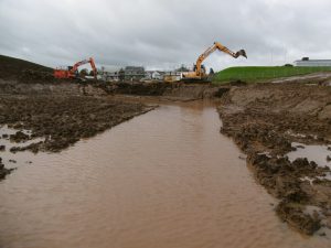 Bearsden boardwalk construction