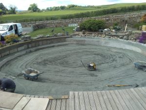 Preparations for pond liner