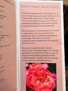 Chelsea Flower Show 2023, Binny Plants - Right Plant, Right Place Brochure