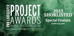 Pro Landscaper Magazine Shortlisted Banner, panoramic ratio