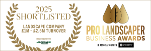 banner, log, Pro Landscaper Business Awards 2025 shortlist